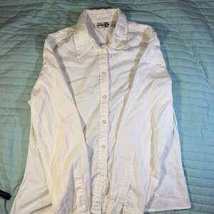 Paul Harris Design PhD Vintage White Long Sleeve Corduroy Button-Down Shirt